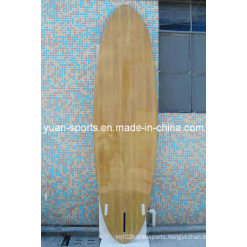 Wood Veneer Surface Stand up Paddle Board, Surfboard